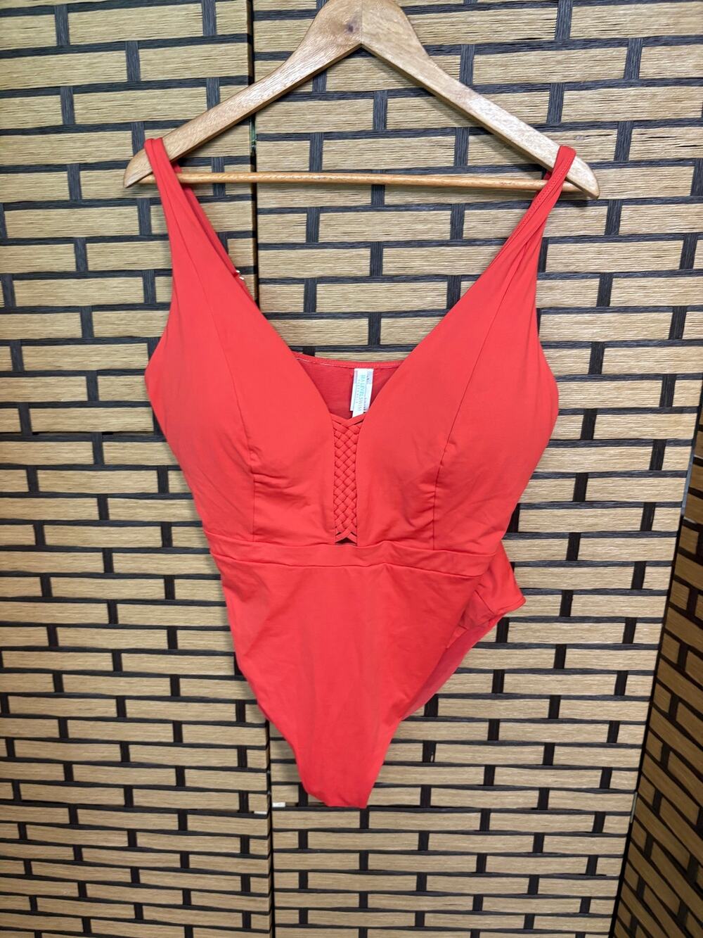 Sea Level Swim Australia Red One Piece Swimsuit Size 14